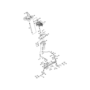 Part Location Diagram of 738-04421 MTD Shaft-strg 14 lg